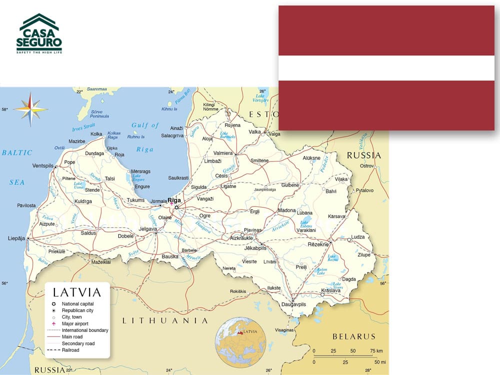 Ban Do Latvia Casa Seguro
